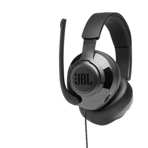 JBL Quantum 300 - Black - Hybrid wired over-ear PC gaming headset with flip-up mic - Detailshot 4